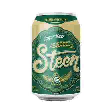 Steen lager beer 4.2% (standard can) 330mlx24 Standard cans/carton